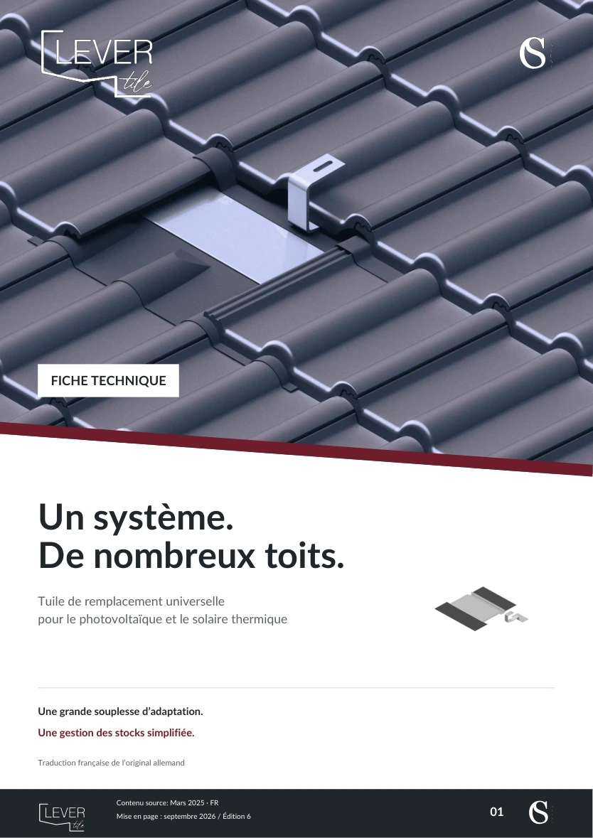 Couverture de la fiche technique CLEVER-TILE ® remaniée